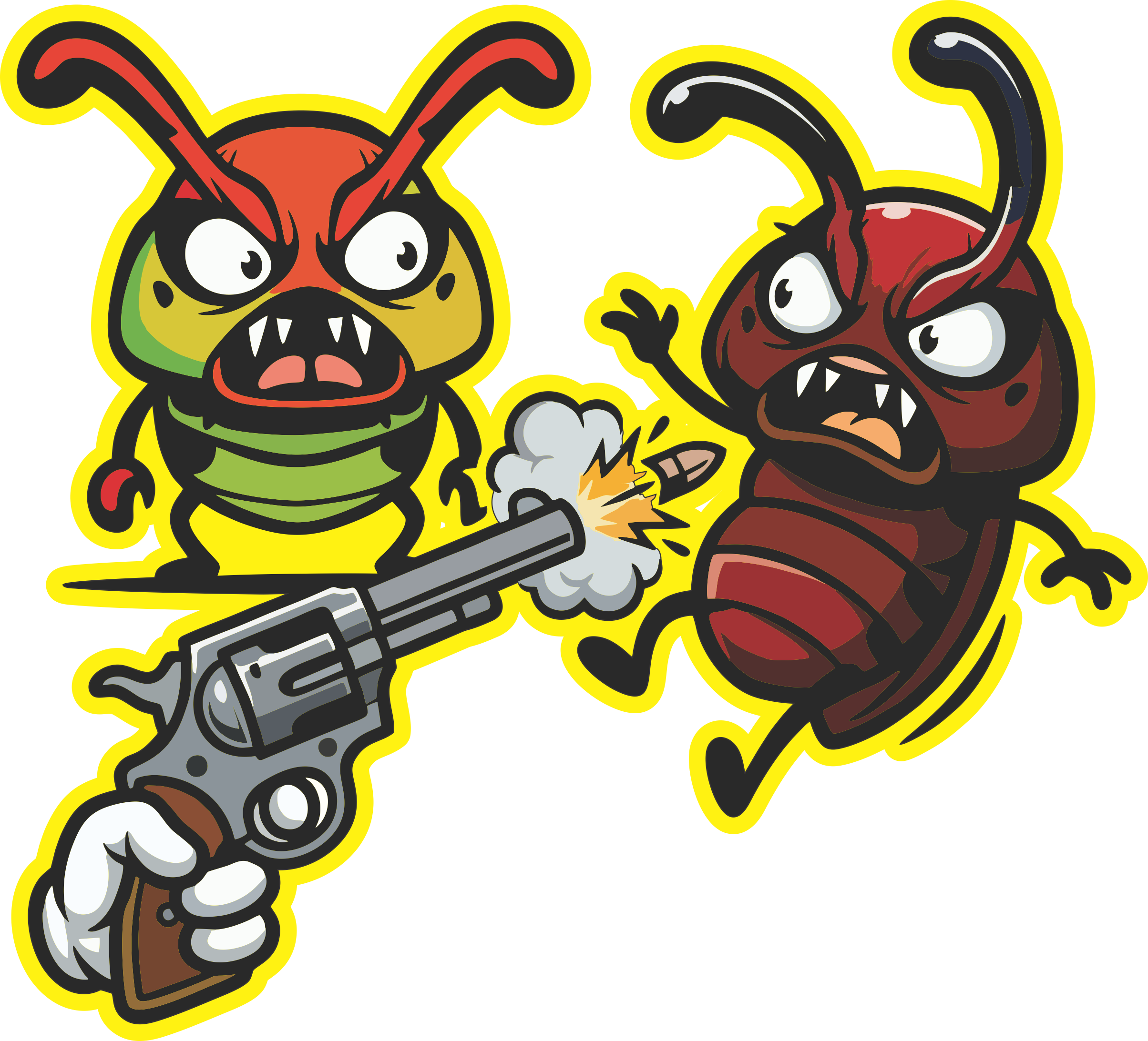 Bugsemur illustrated pest control character